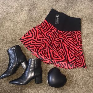 NWT Kardashian Kollection Black and Red skirt